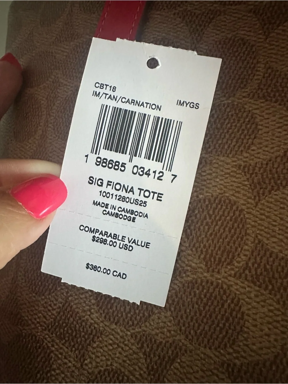 Coach Fiona Tote